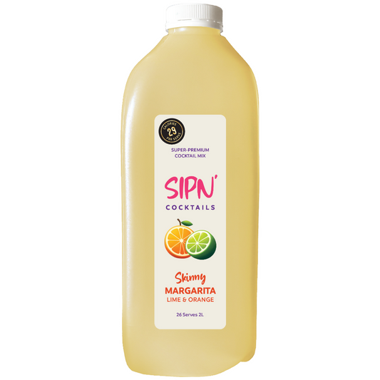 $40 - Lime and Orange Margarita Cocktail Mix - 2L HDPE Bottle