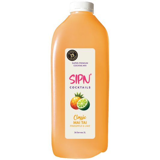 $37 - Pineapple and Lime Mai Tai Cocktail Mix - 2L HDPE Bottle